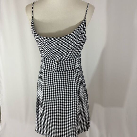NWT LOFT Black and White Gingham Sundress - Picture 2 of 6